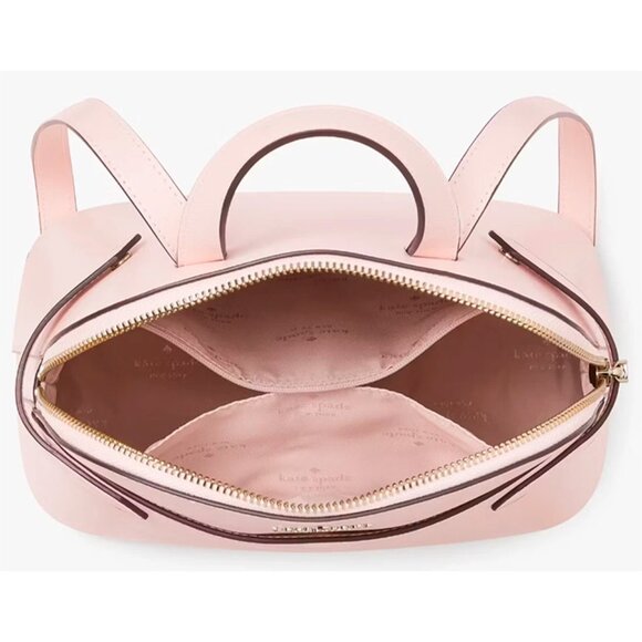 S Kate Spade Staci Dome Backpack Pastel Pink Leather Bag KG021 Purse NWT $359 main image 3